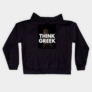 think greek Kids Hoodie